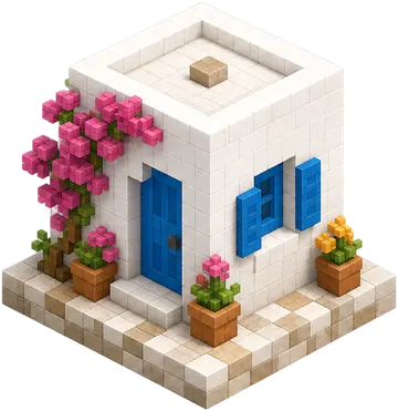 Small voxel house preview from Voxel Game